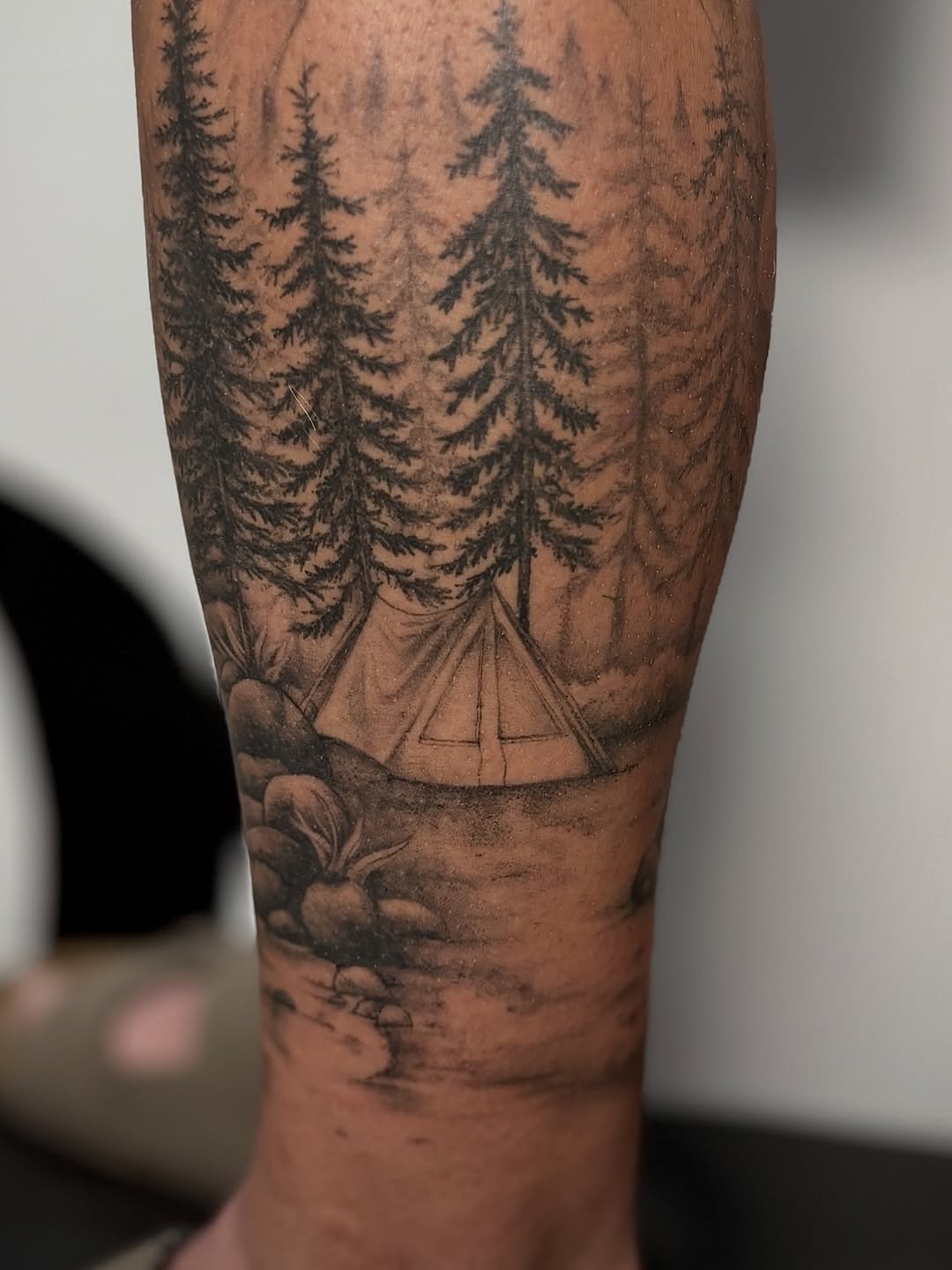 Tattoo by @tinkedtattoo — black_and_grey, realism