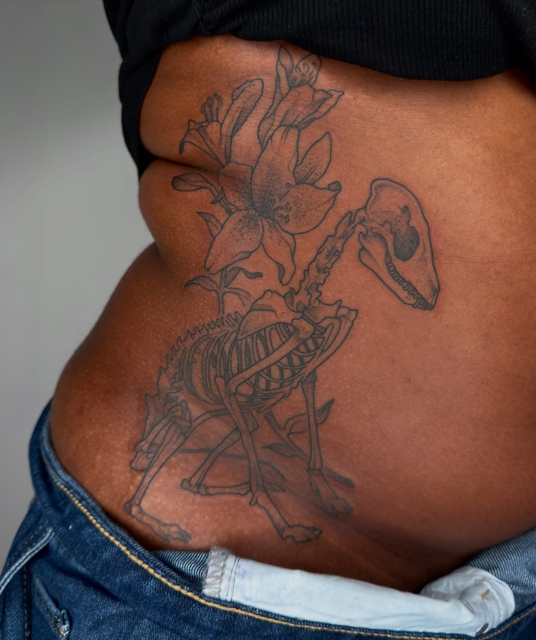 Tattoo by @juleghoul — black_and_grey, realism