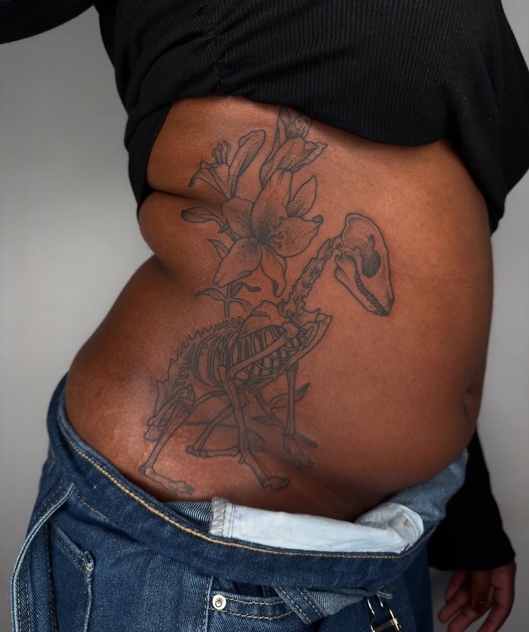 Tattoo by @juleghoul — black_and_grey, realism