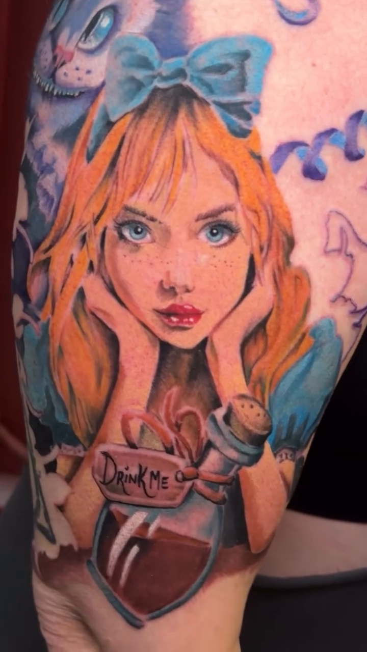 Tattoo by @thomasvette — realism, anime