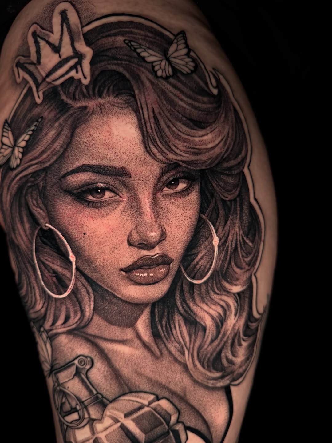 Tattoo by @laurav.tattoo — realism, black_and_grey