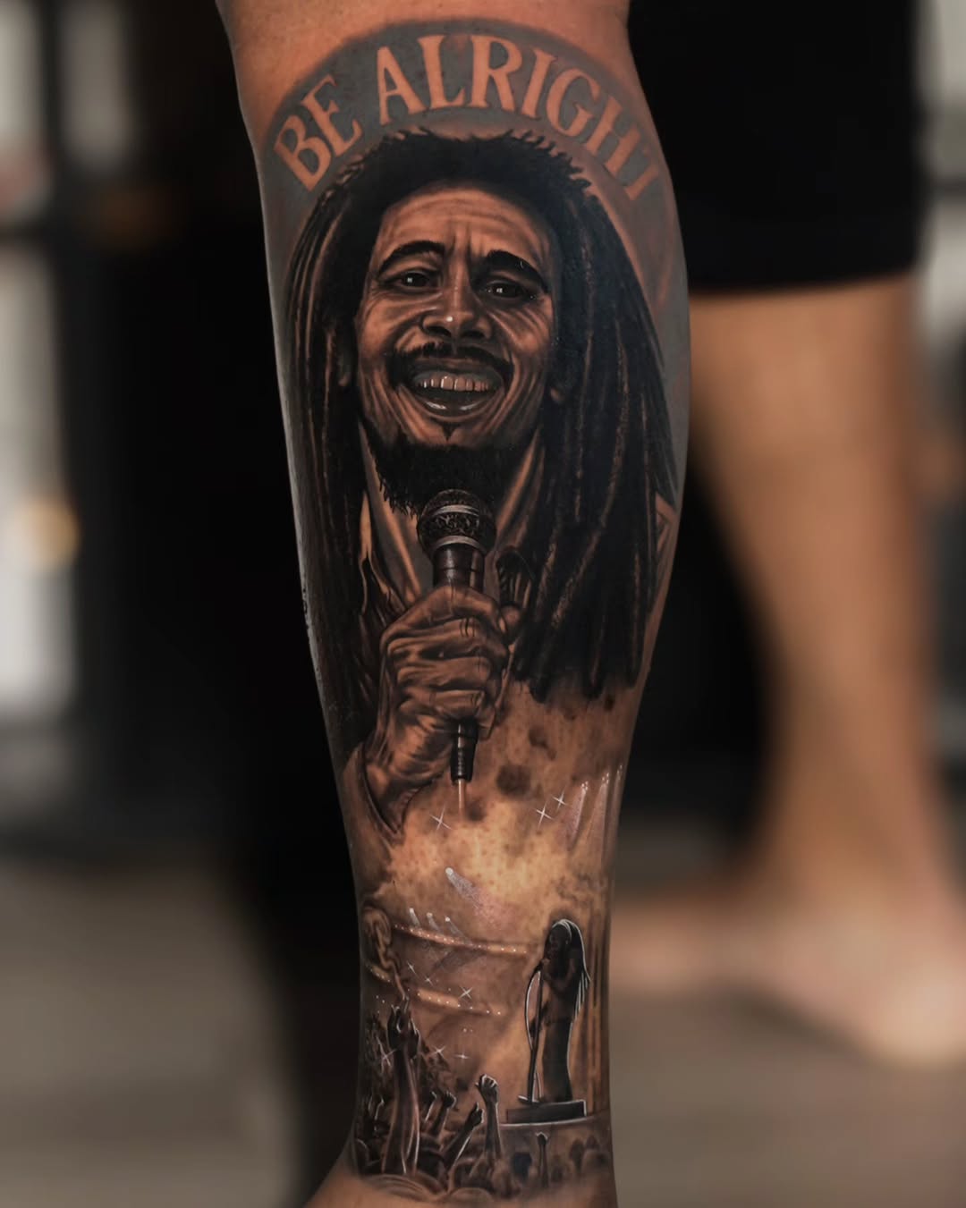 Tattoo by @baxttertattoo β realism, black_and_grey