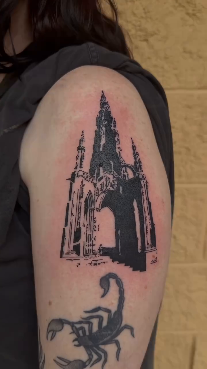 Tattoo by @lack.work — blackwork, illustrative