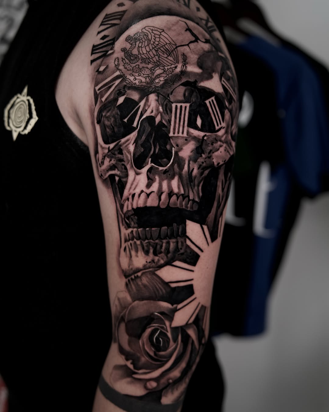 Tattoo by @travtatts โ realism, black_and_grey