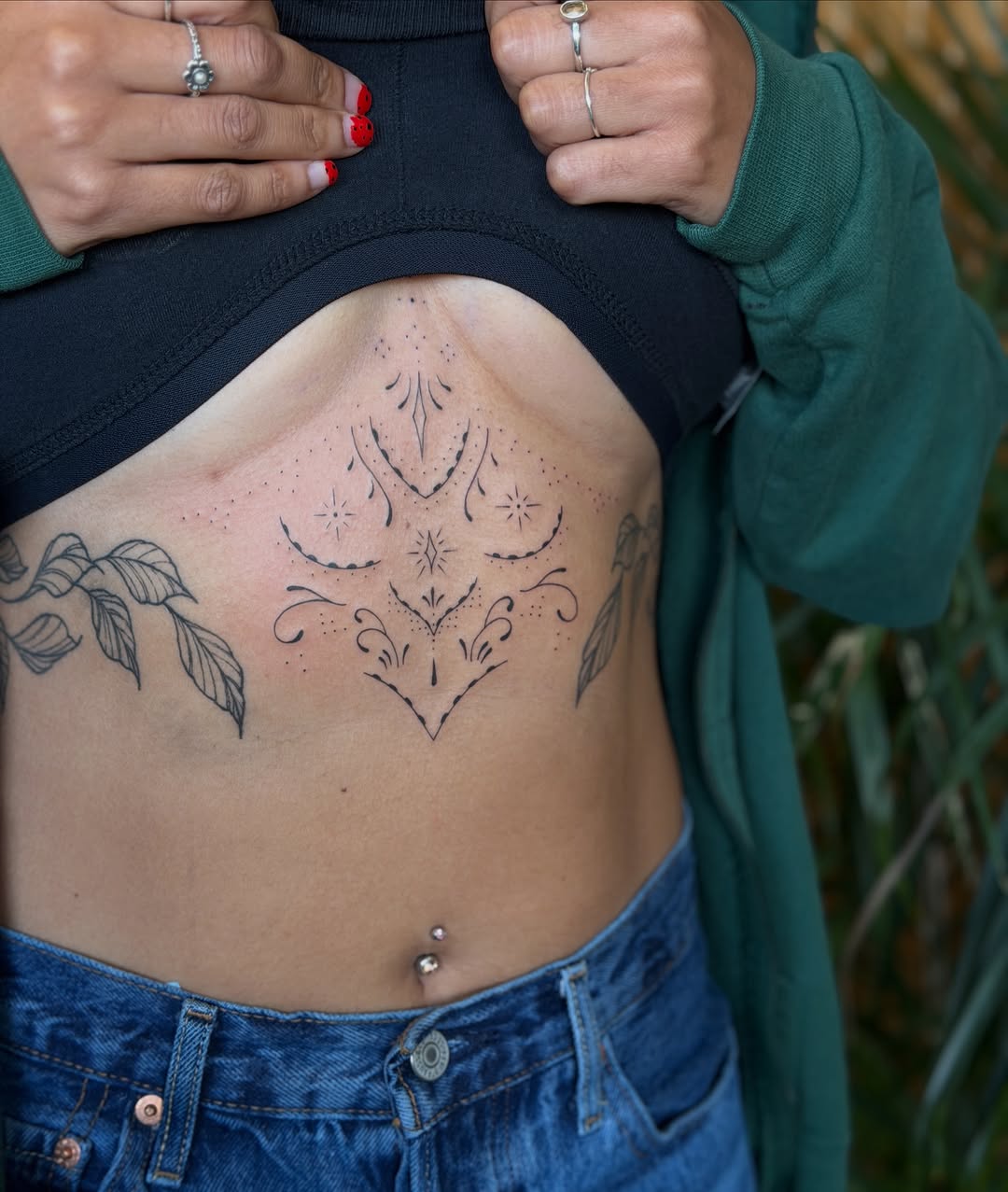 Tattoo by @sadpetaltattoo — fine_line, ornamental