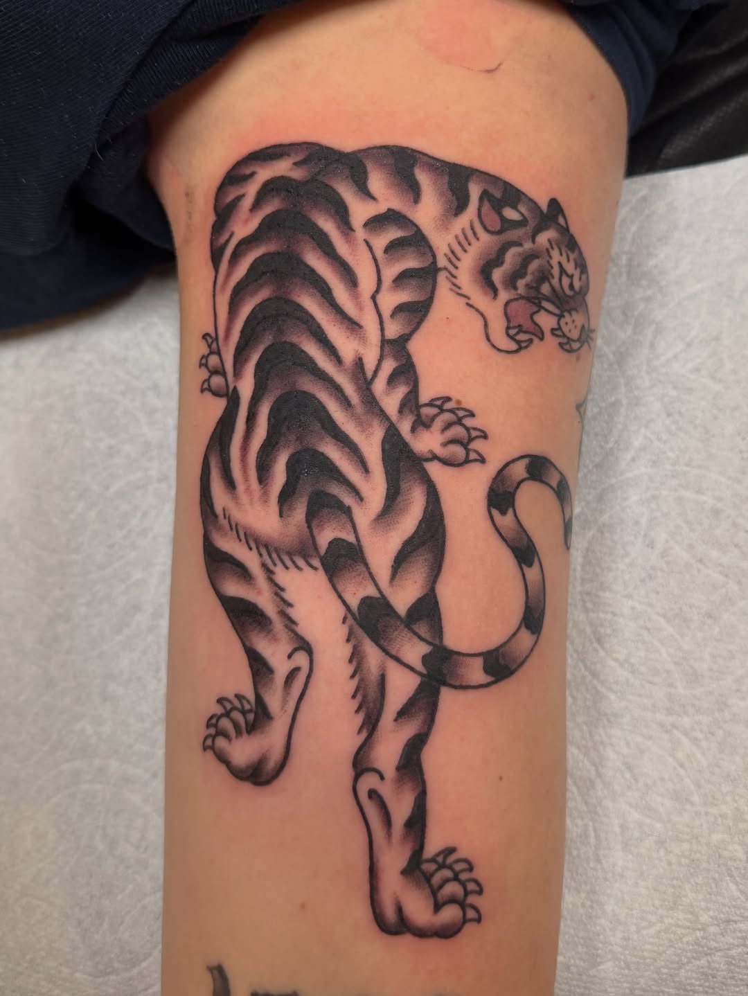 Tattoo by @tylerbrowntattoo — american_traditional, black_and_grey
