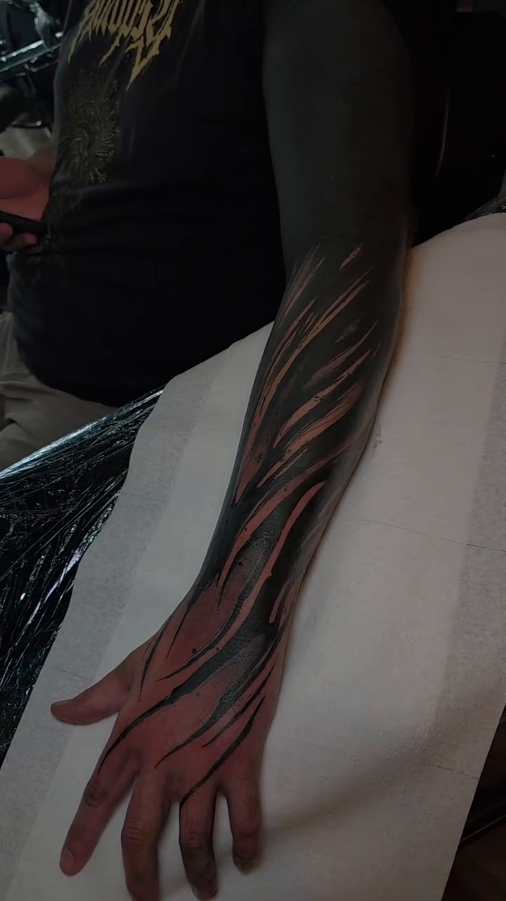 Tattoo by @tattoojimbo — blackwork, black_and_grey