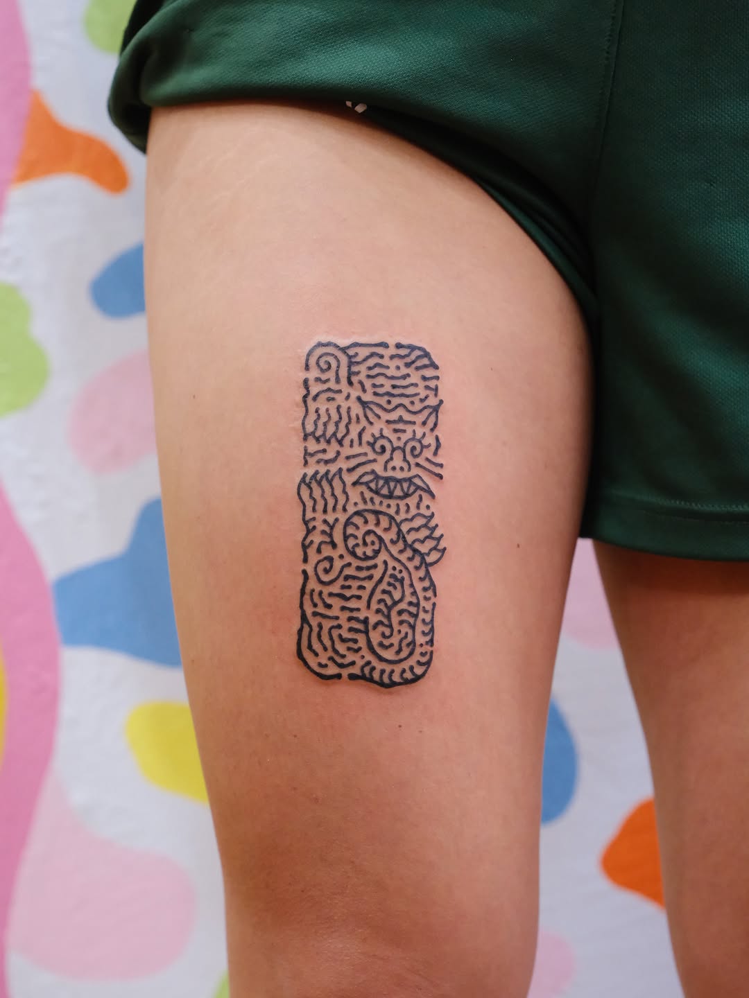 Tattoo by @wonkycube โ blackwork, illustrative