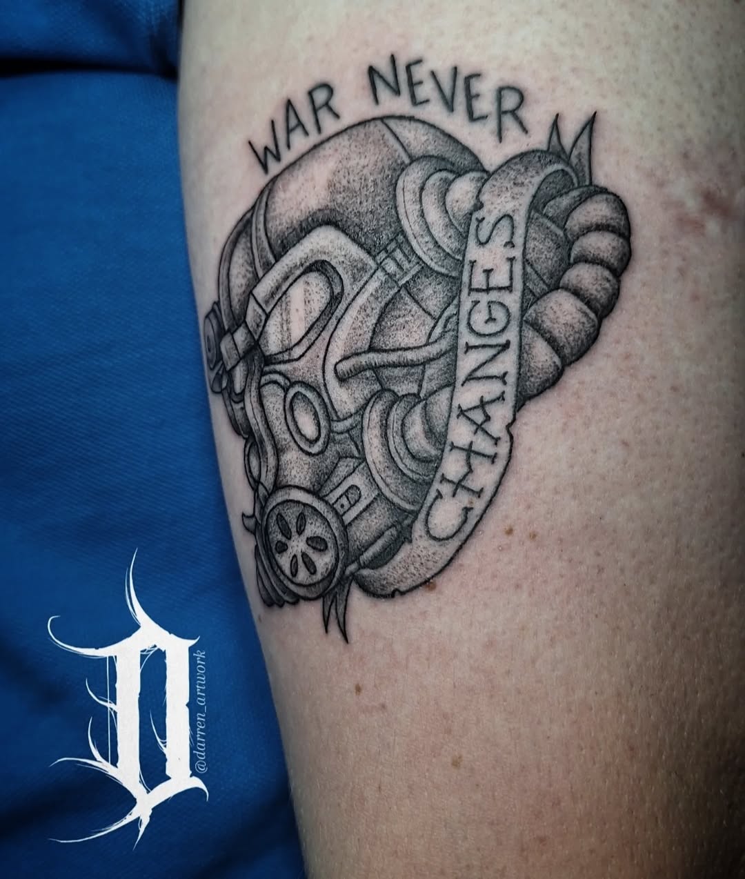 Tattoo by @darren_artwork โ black_and_grey, lettering_script