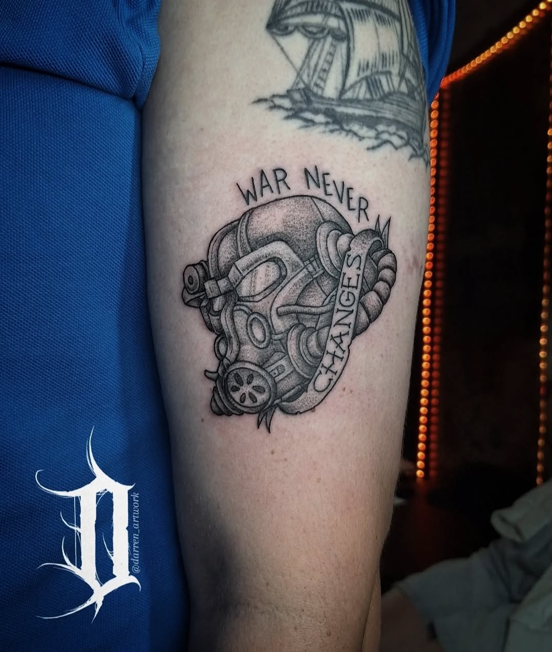Tattoo by @darren_artwork โ black_and_grey, dotwork