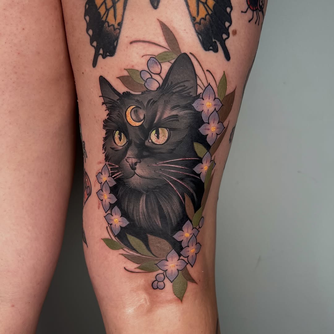 Tattoo by @artisticminded — illustrative, black_and_grey
