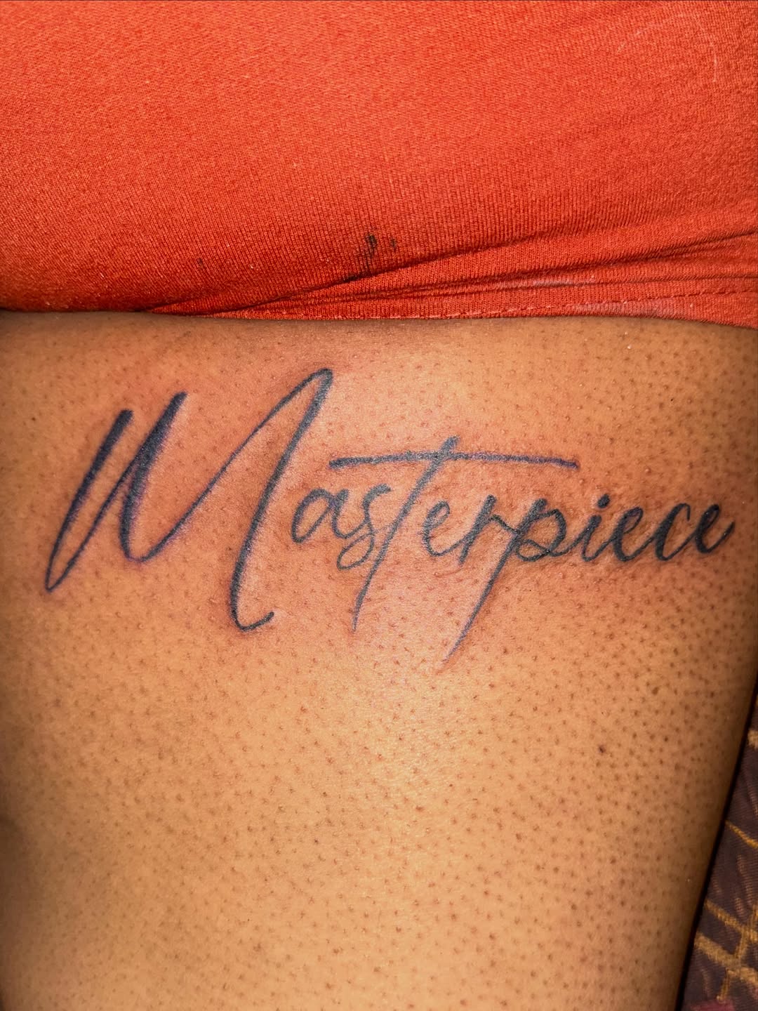 Tattoo by @relentless__inc — lettering_script, fine_line