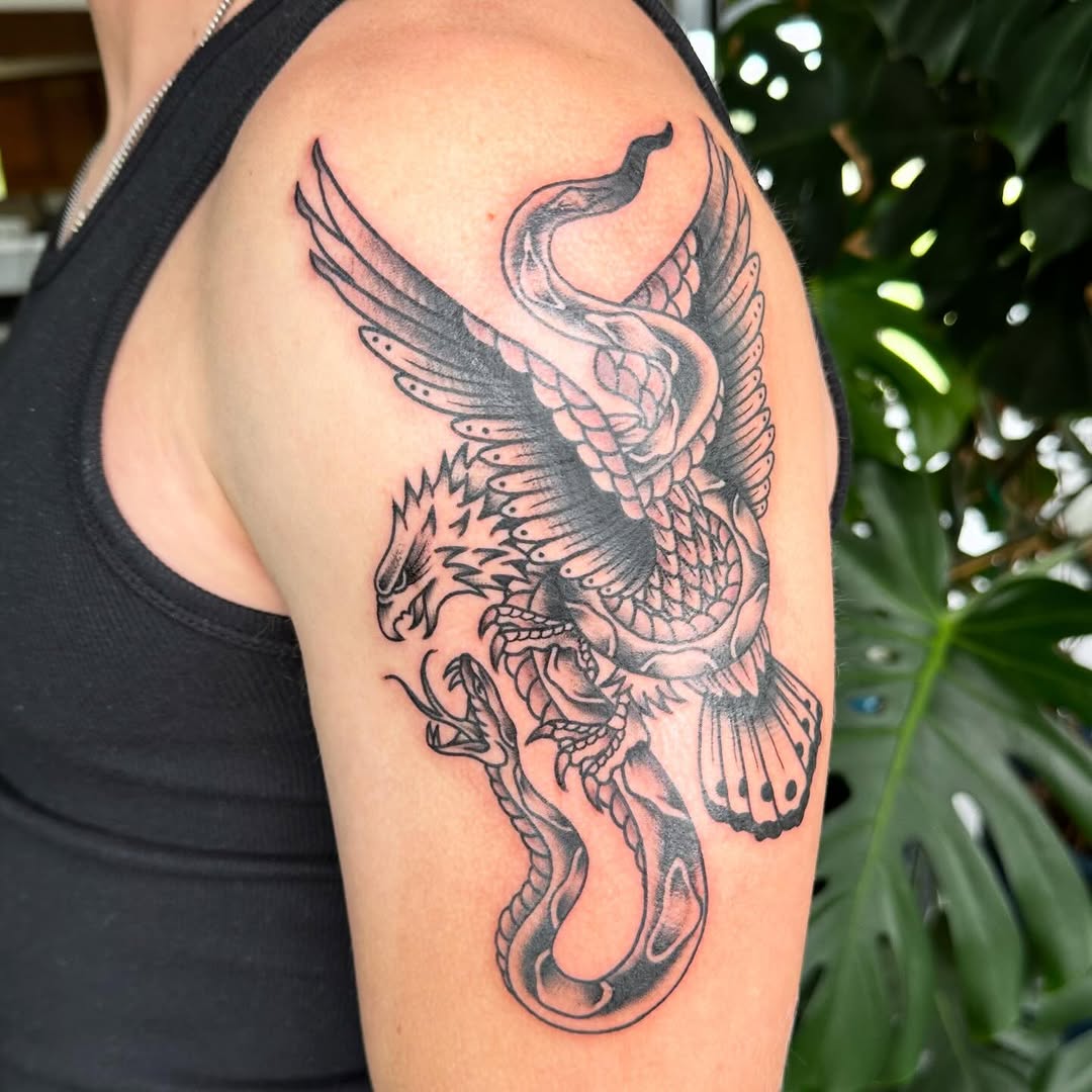 Tattoo by @jritchtattoo — american_traditional, black_and_grey