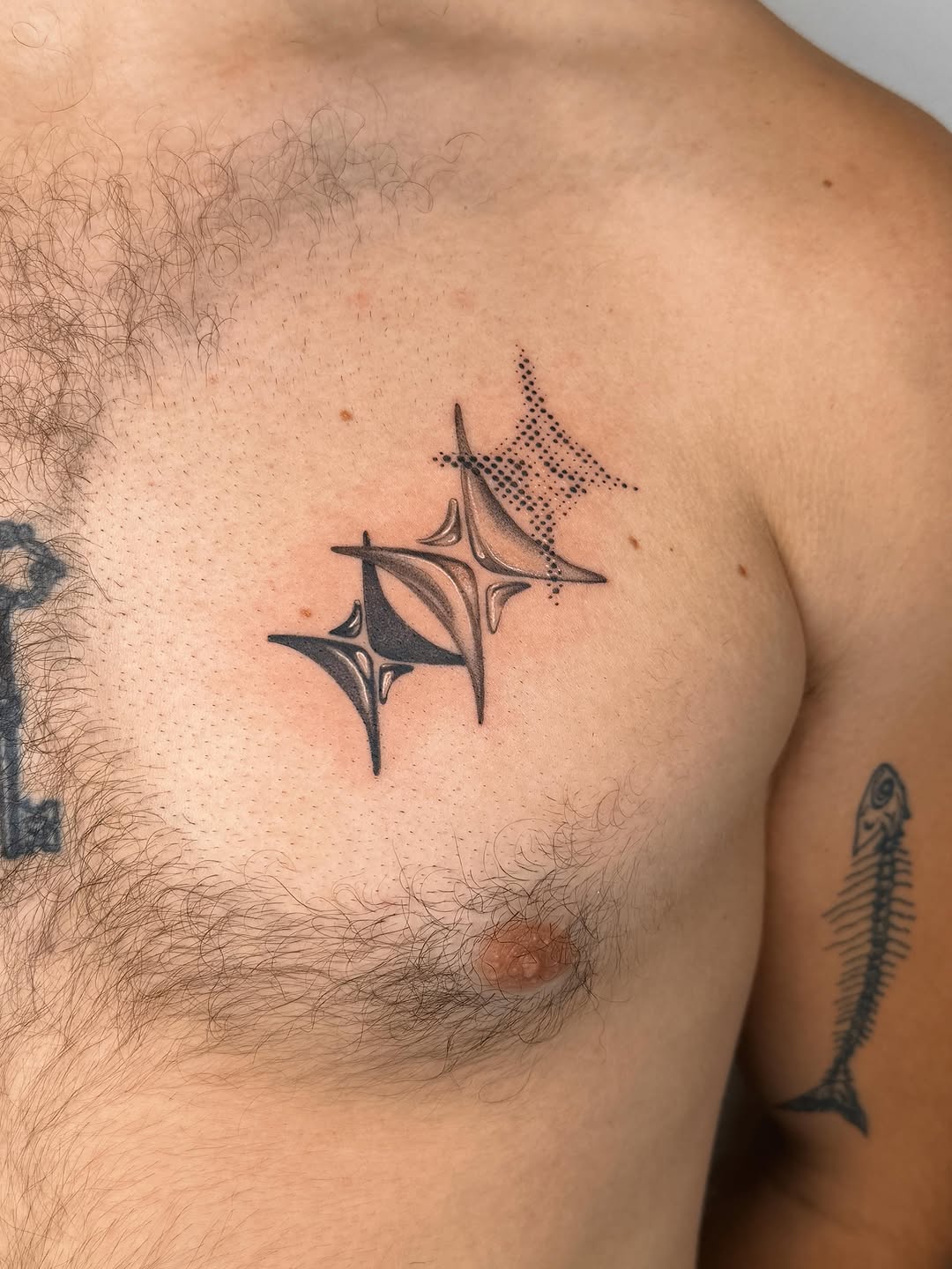 Tattoo by @studioweaverr — illustrative, geometric