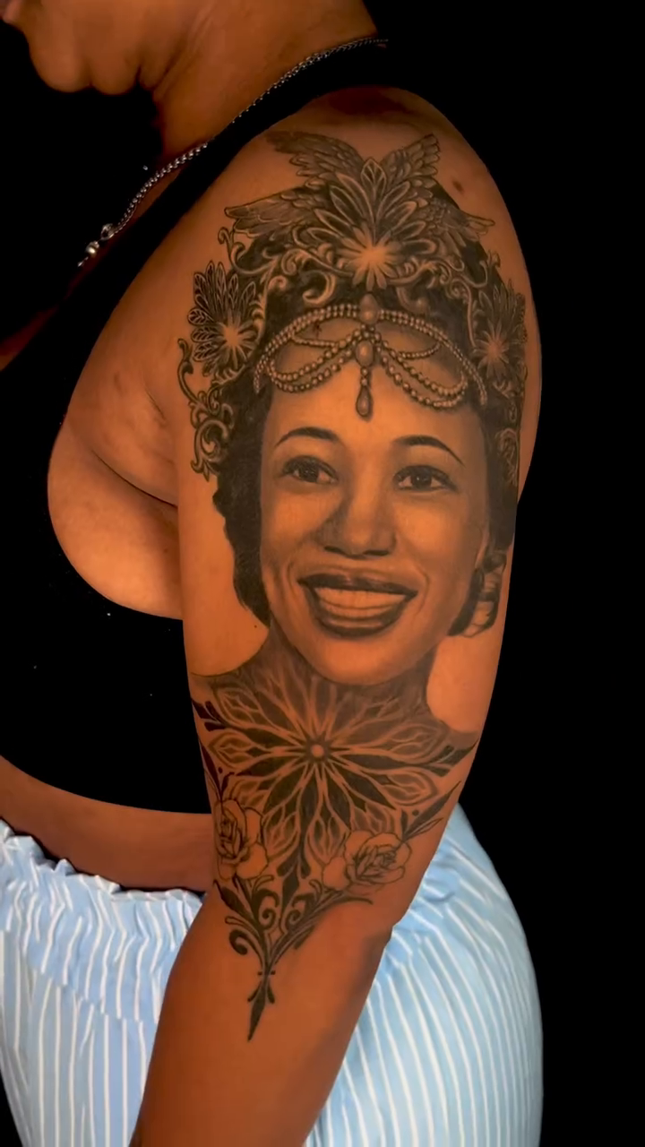Tattoo by @tattoosbylynn_sdt — realism, black_and_grey