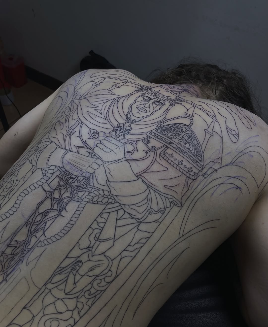Tattoo by @wargski — japanese_irezumi, black_and_grey