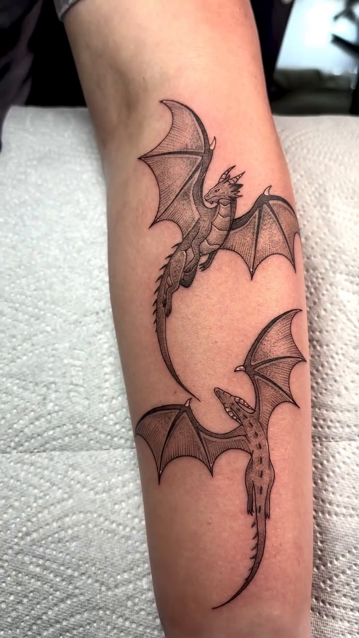 Tattoo by @charlotteannetattoos — illustrative, dark_realism