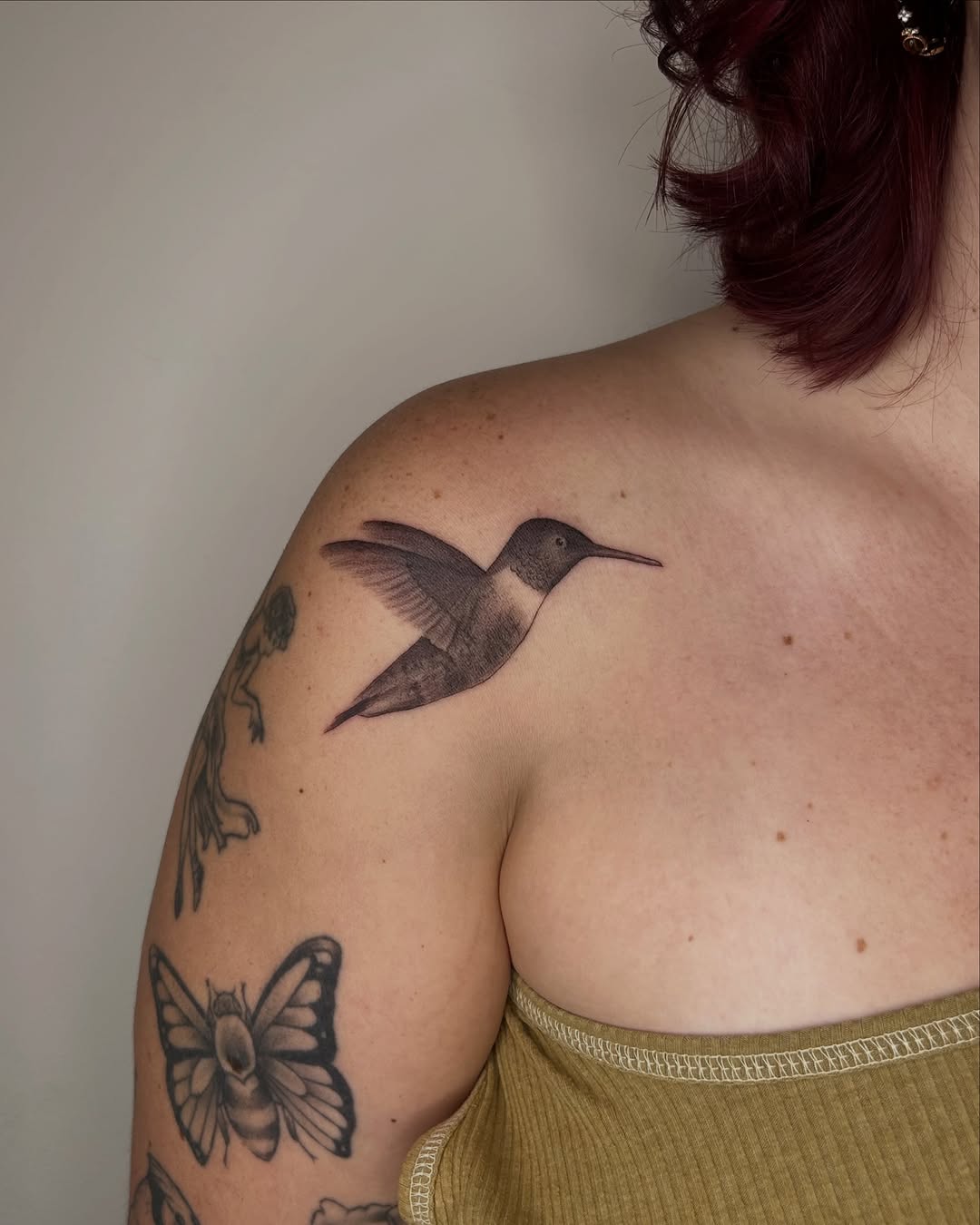 Tattoo by @lampladytattoos โ realism, black_and_grey