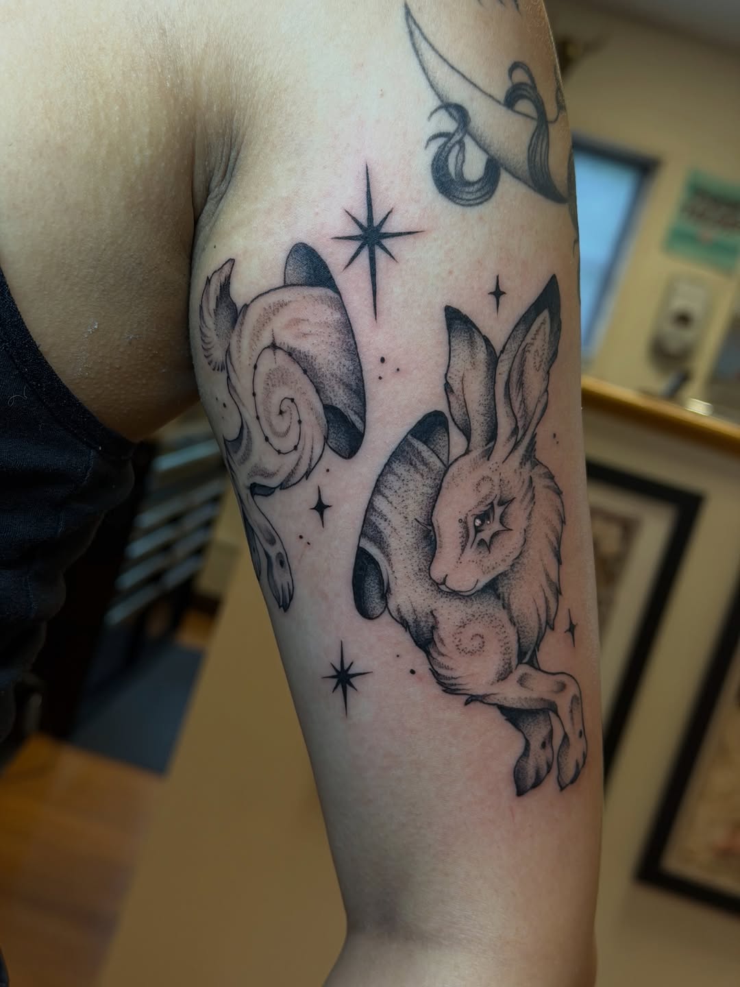 Tattoo by @gianna.tattoos — dotwork