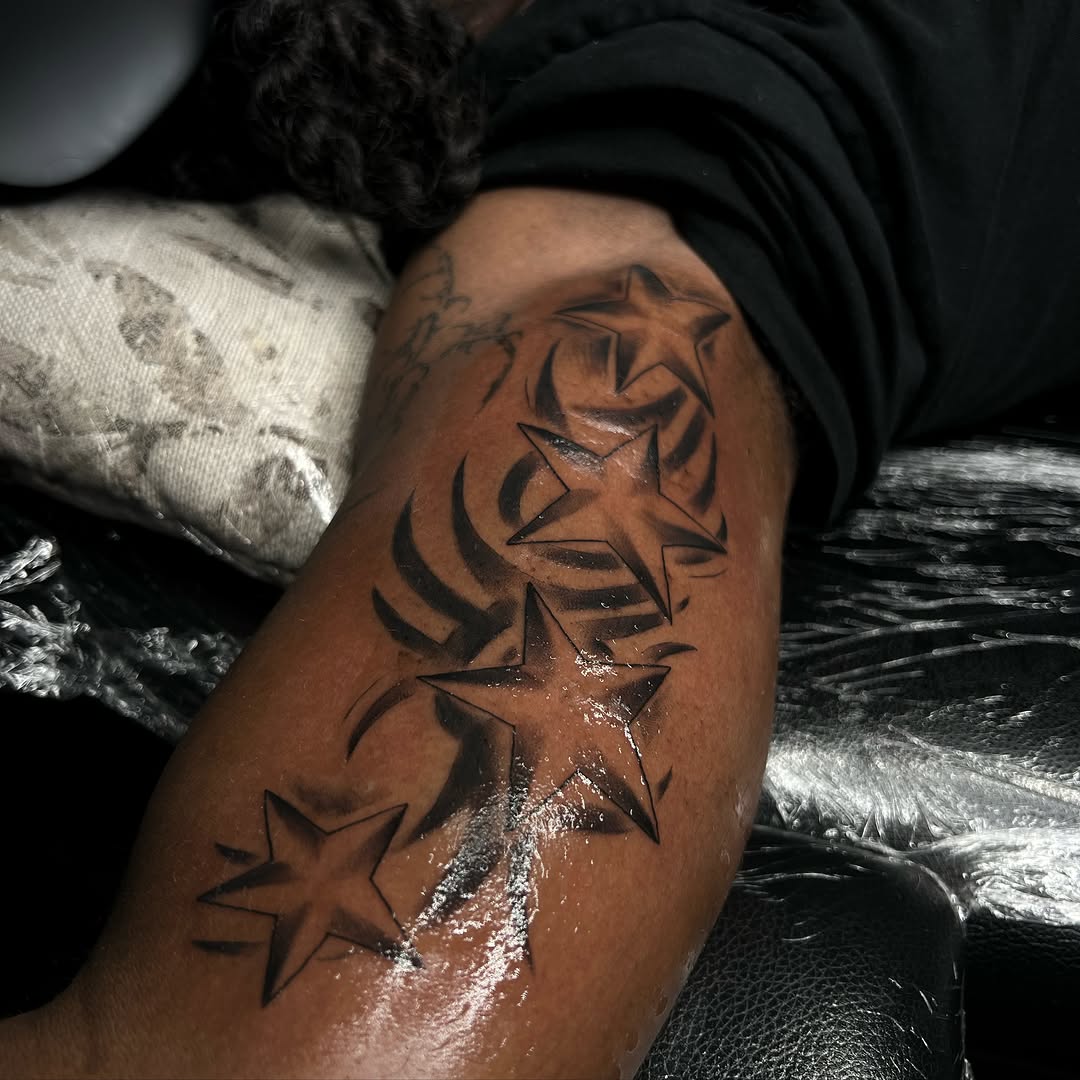 Tattoo by @ladyjutsu — black_and_grey, tribal