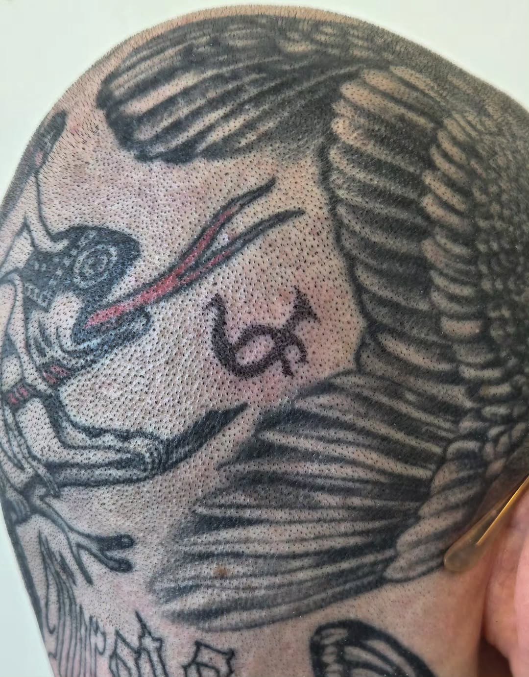 Tattoo by @mosaicslush — black_and_grey