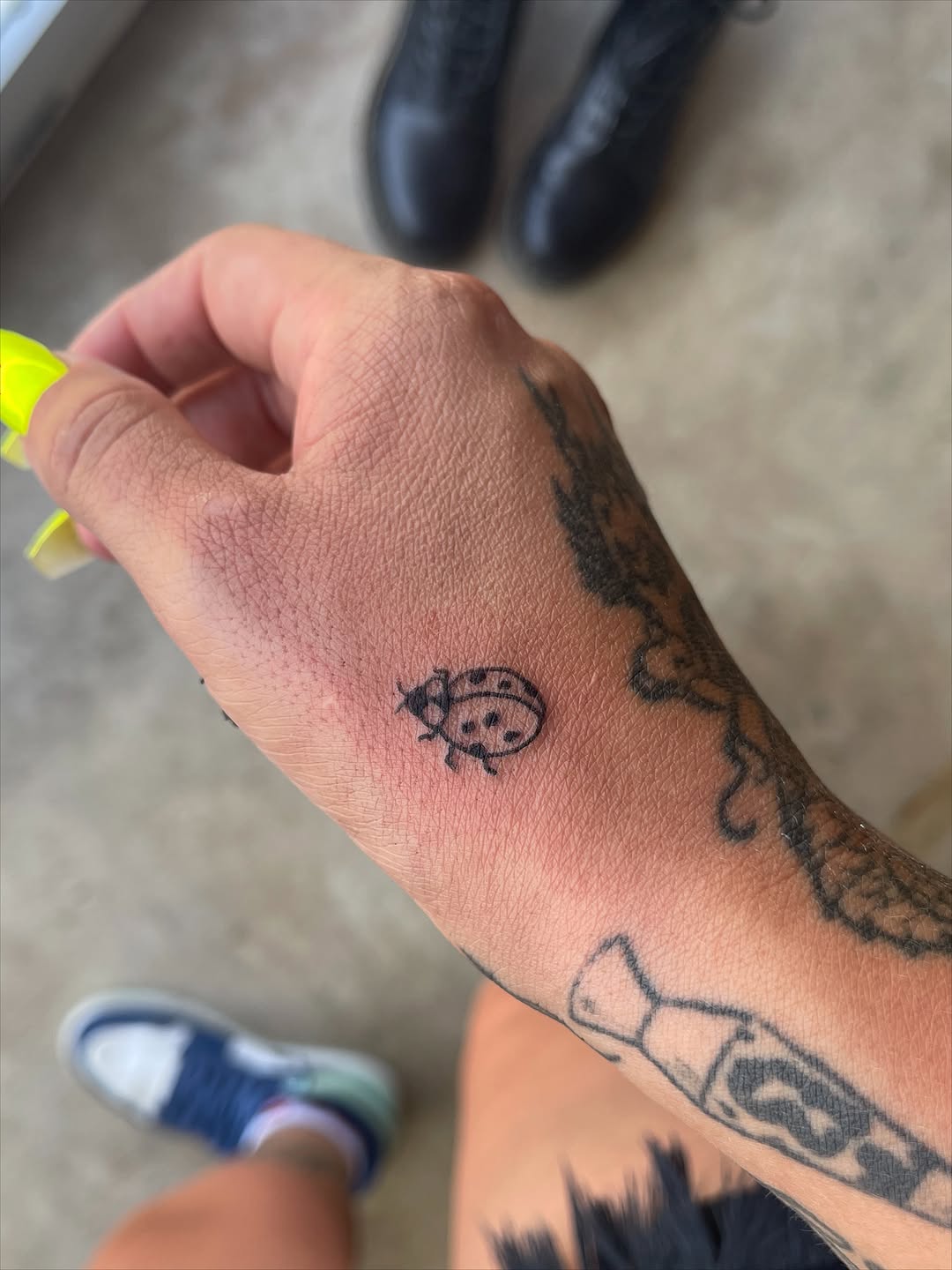 Tattoo by @imthehumanamy — fine_line