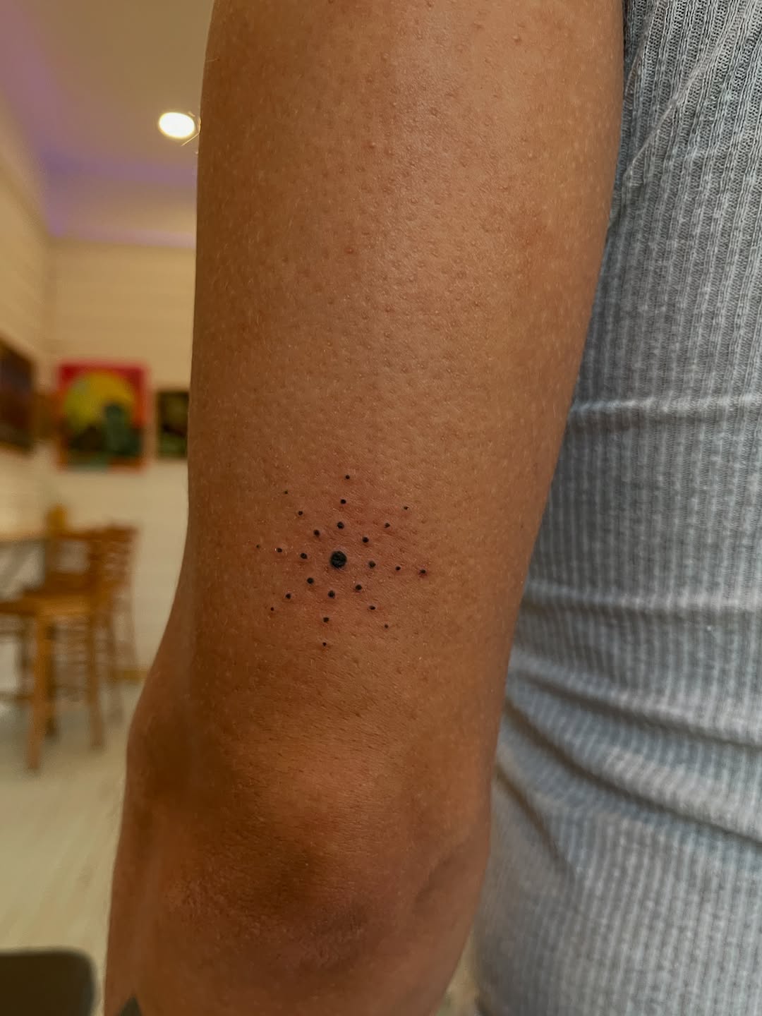 Tattoo by @imthehumanamy — fine_line, dotwork