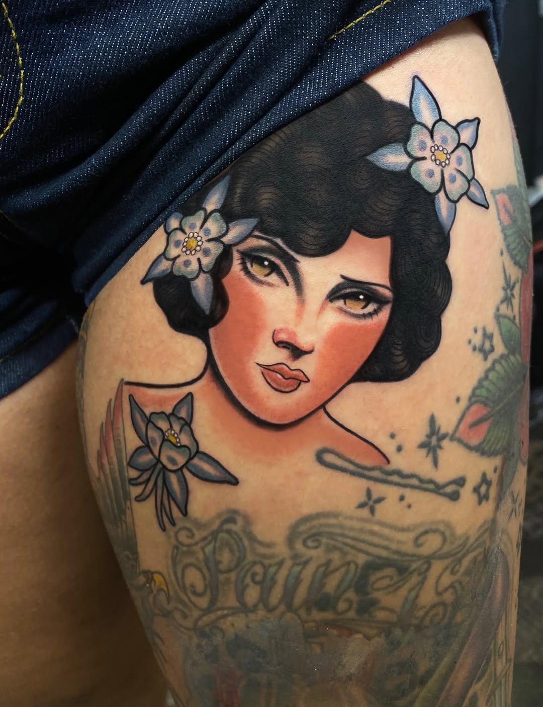 Tattoo by @missdeltoro — american_traditional, illustrative