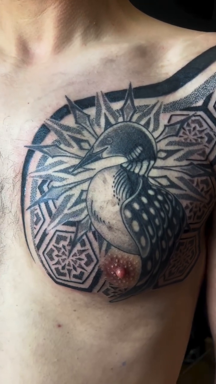 Tattoo by @erinncreates — black_and_grey, realism