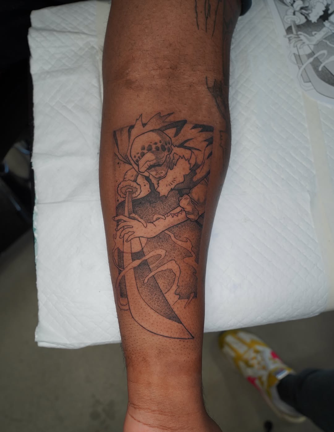 Tattoo by @dangerderektattoo — illustrative, anime