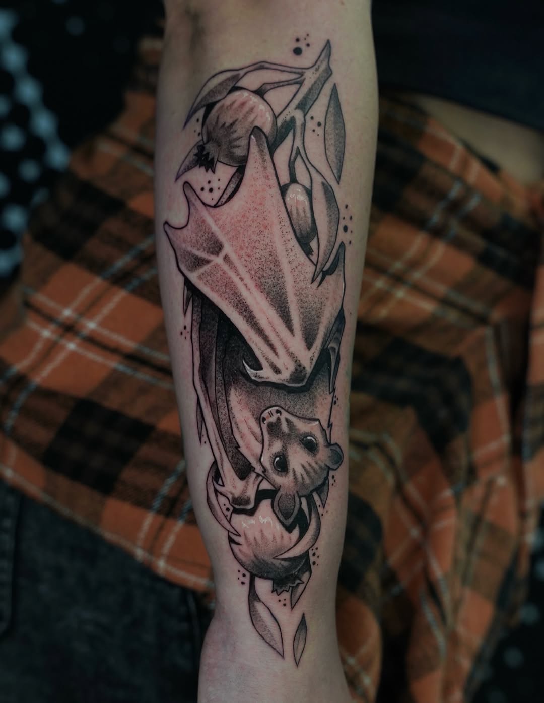 Tattoo by @dangerderektattoo — illustrative, black_and_grey