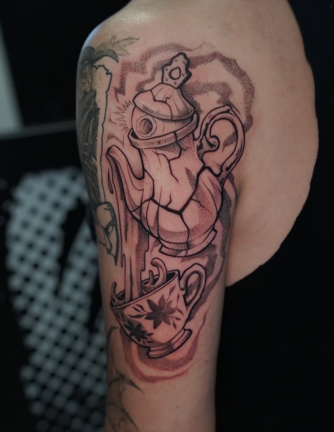 Tattoo by @dangerderektattoo — illustrative, black_and_grey