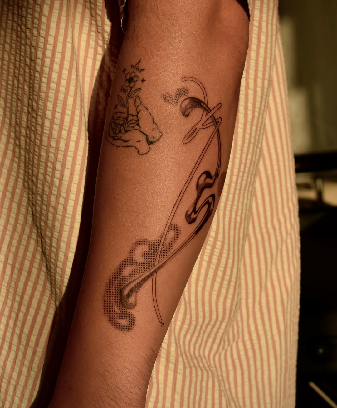Tattoo by @hanmi.ink — fine_line, dotwork