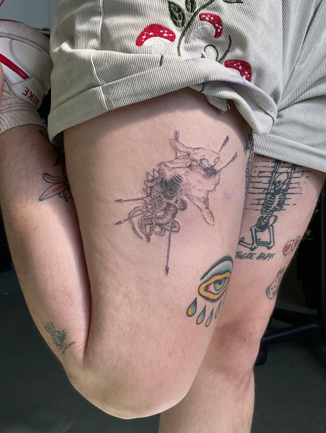 Tattoo by @james.needle — dark_realism, black_and_grey