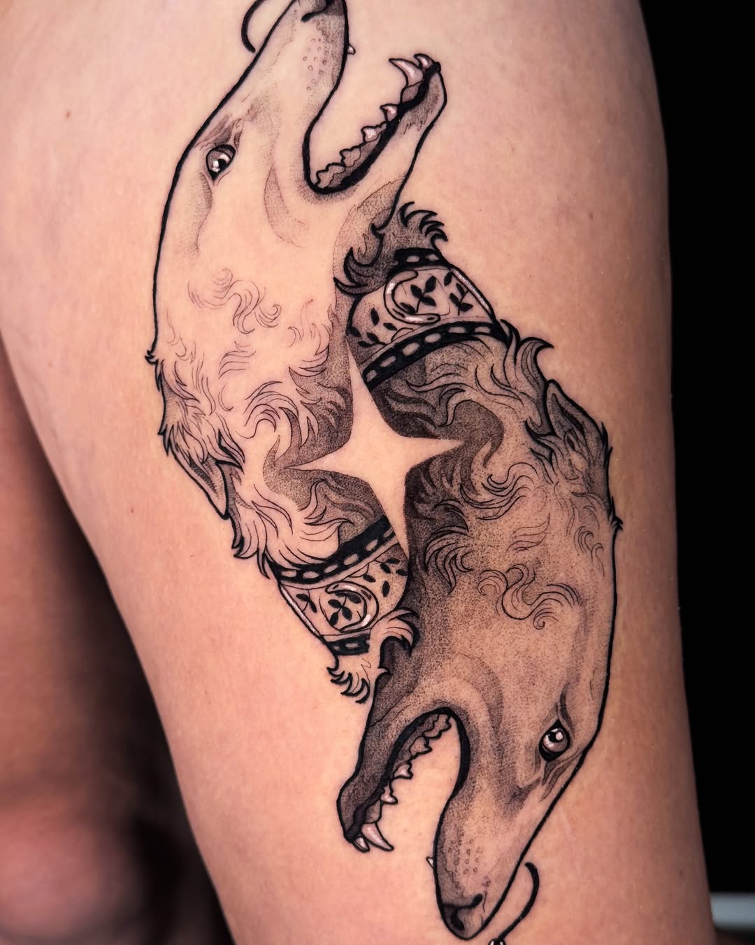 Tattoo by @roseshrubs — blackwork