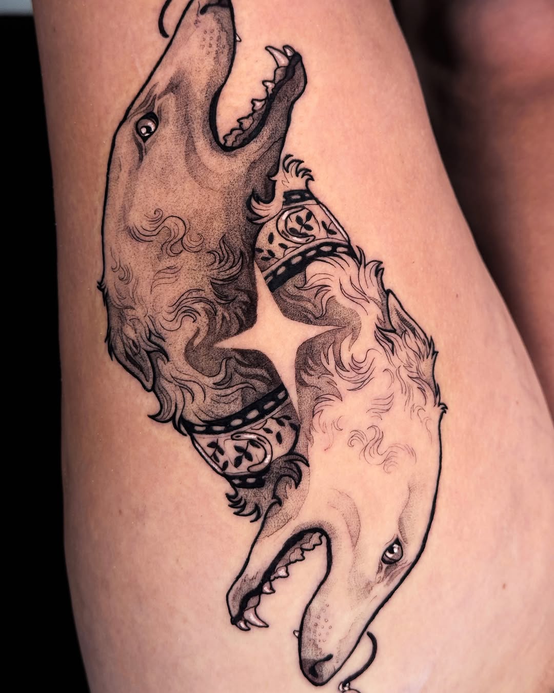 Tattoo by @roseshrubs — blackwork