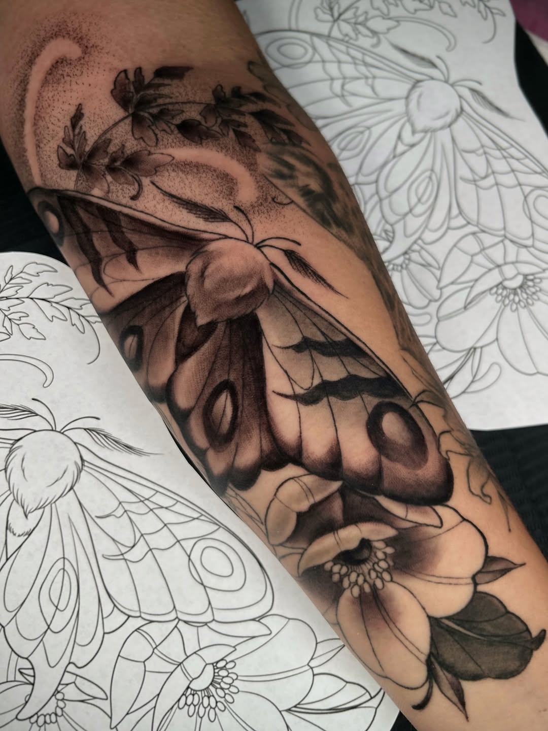 Tattoo by @marisolcreative — black_and_grey, realism