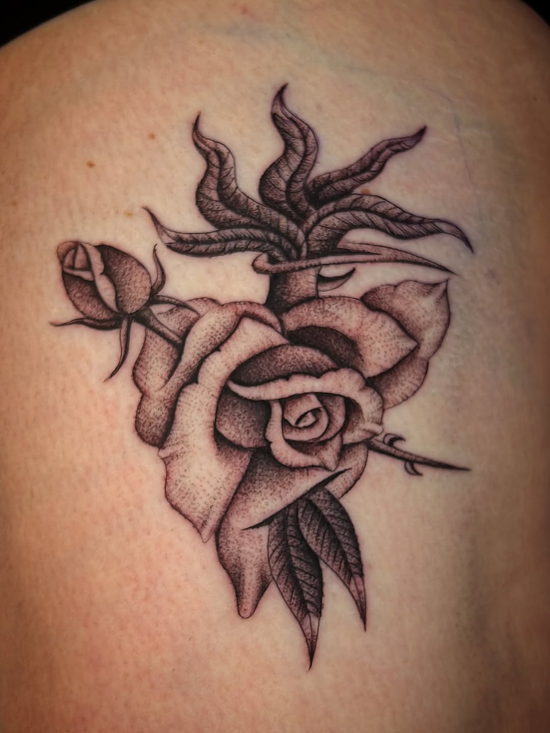 Tattoo by @gloomlacruz — dotwork