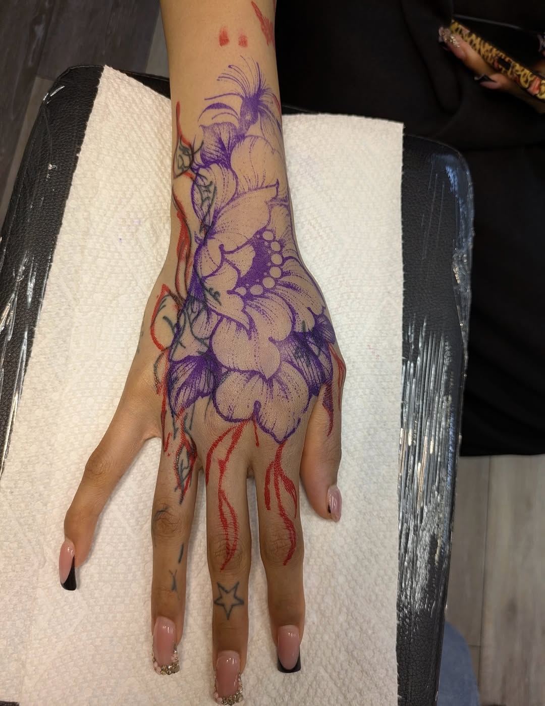 Tattoo by @buddytattoo24 — illustrative, dotwork