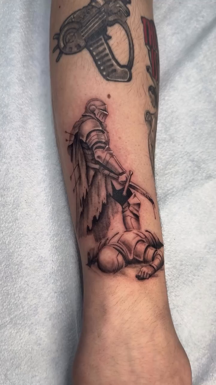 Tattoo by @truett_ink — black_and_grey, realism
