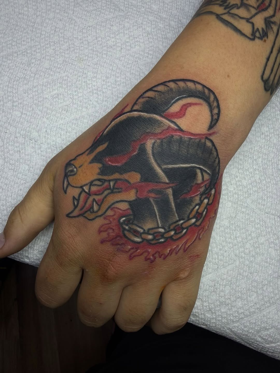 Tattoo by @yobeazytattoos — neo_traditional, blackwork