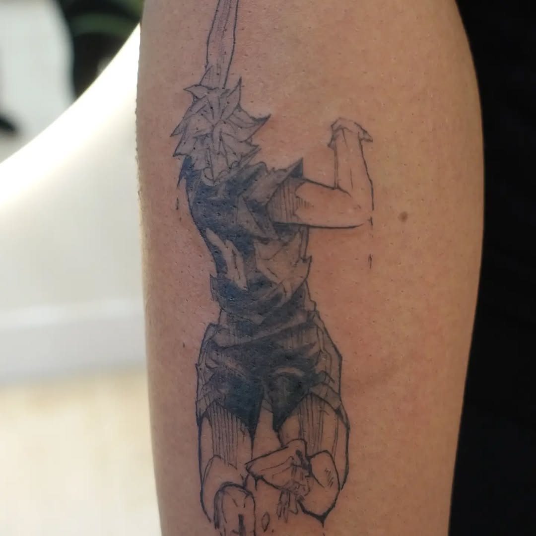 Tattoo by @marienettes_ — anime, illustrative
