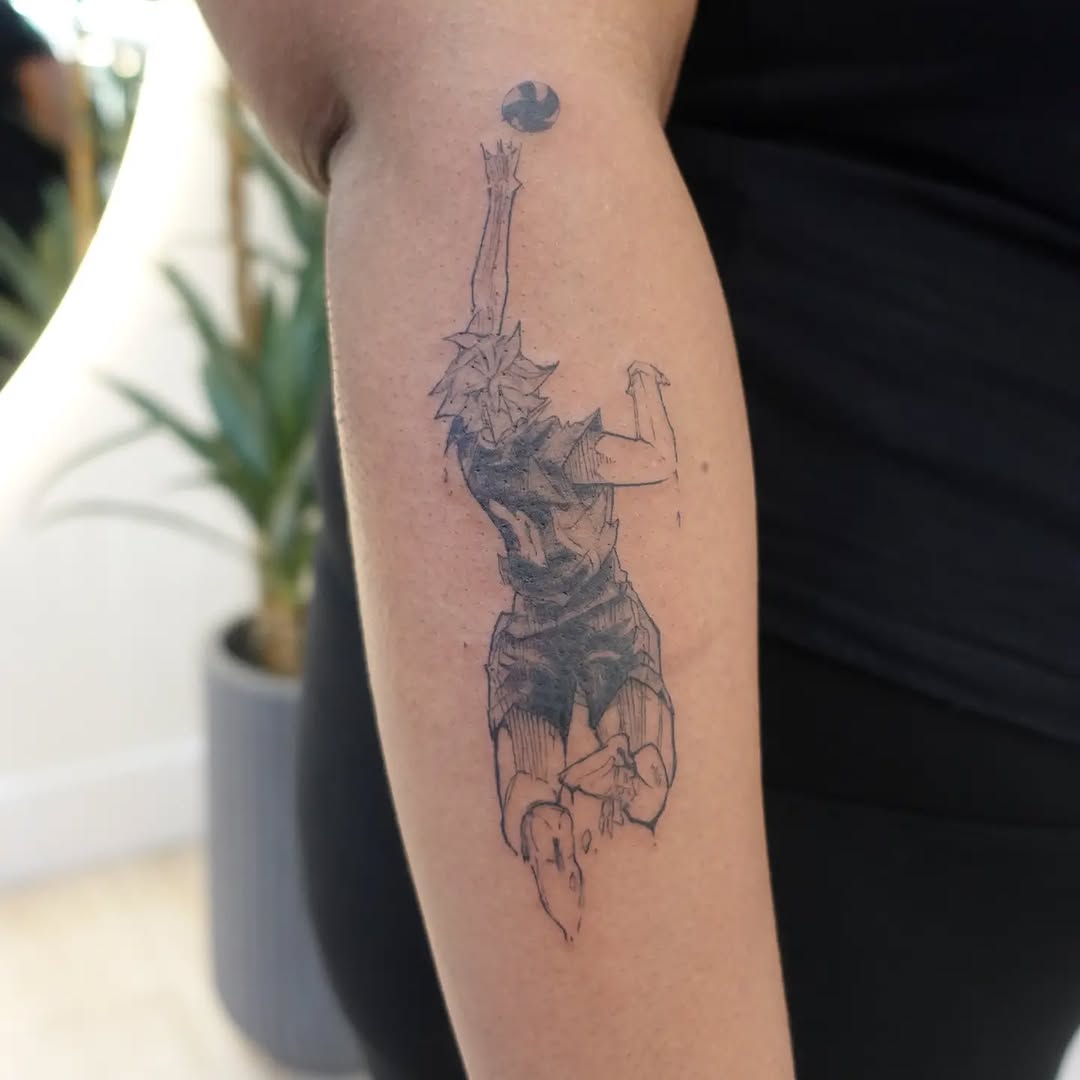 Tattoo by @marienettes_ — anime, sketch