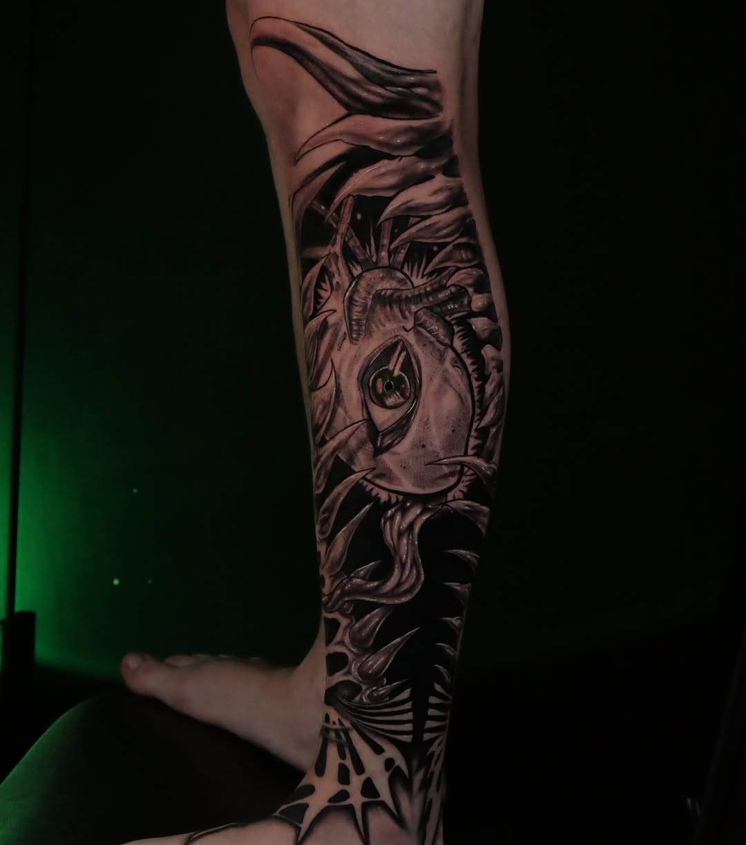 Tattoo by @eclipsedscarletart โ blackwork, illustrative