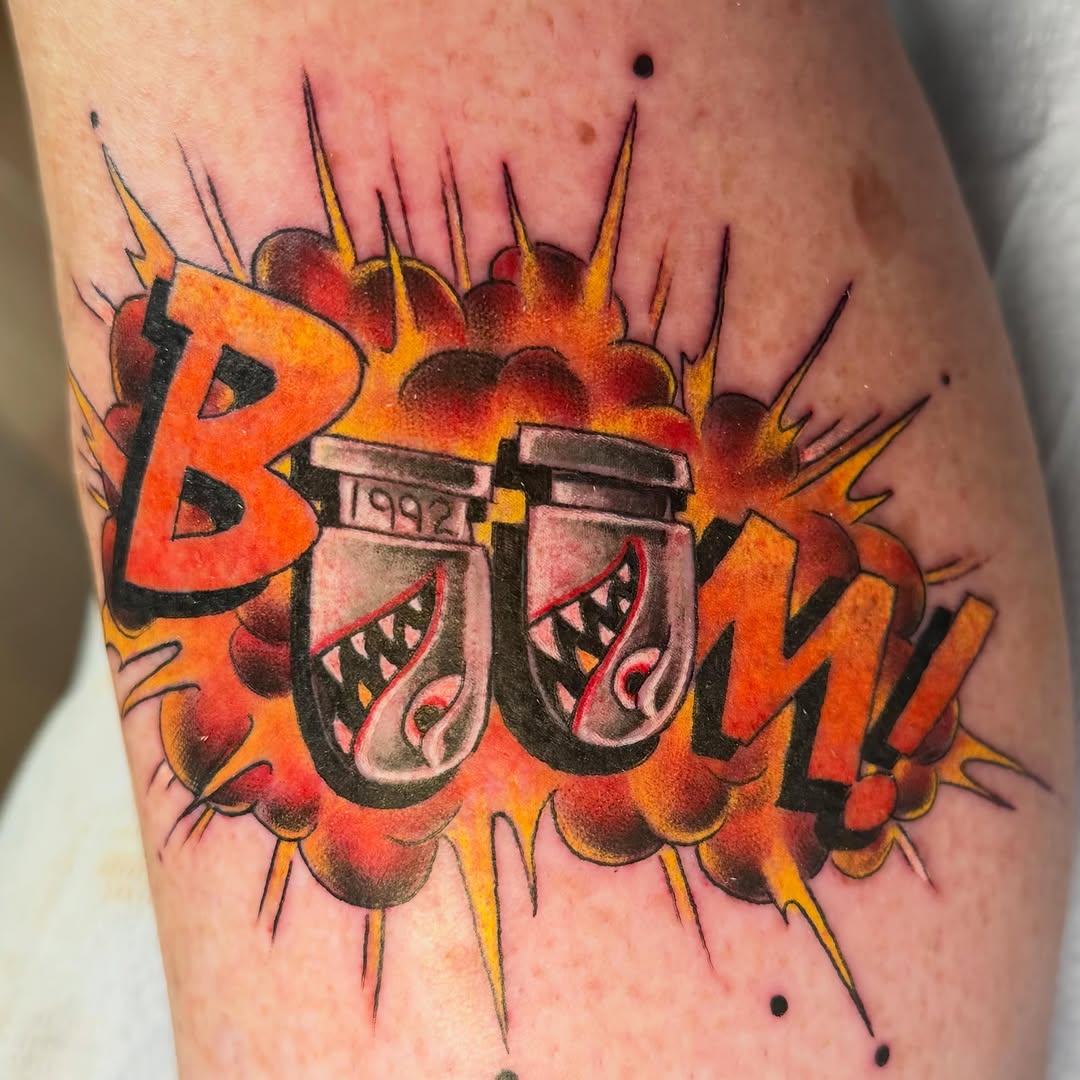 Tattoo by @ink5linger — new_school