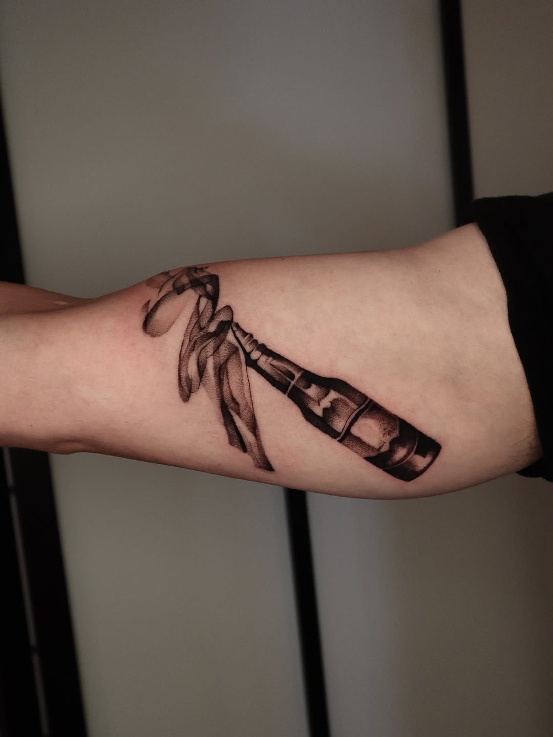 Tattoo by @_connormoon_ — black_and_grey