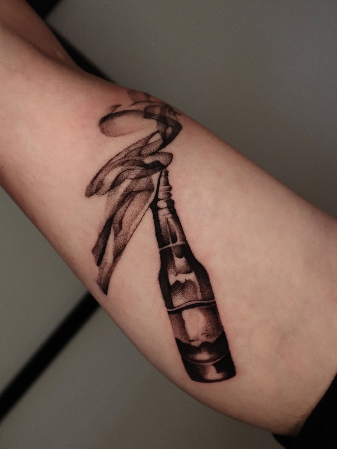 Tattoo by @_connormoon_ — black_and_grey
