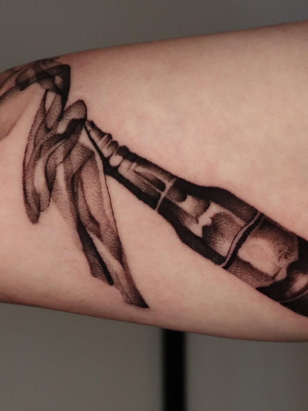 Tattoo by @_connormoon_ — blackwork
