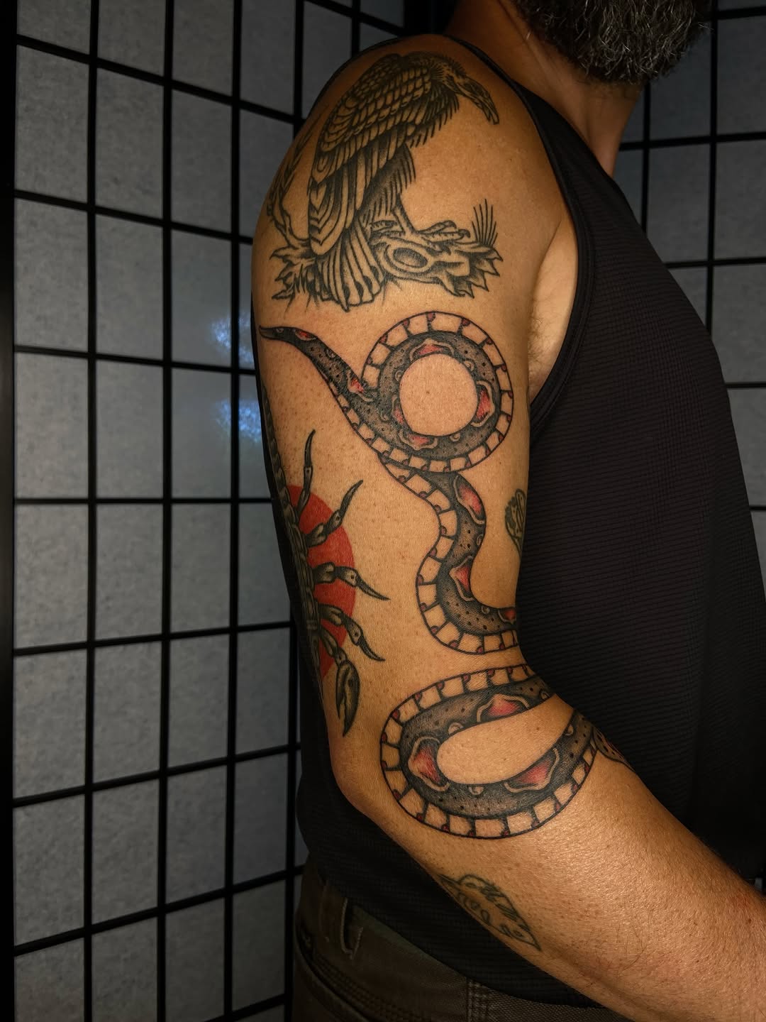 Tattoo by @ryansflashstash — american_traditional, illustrative