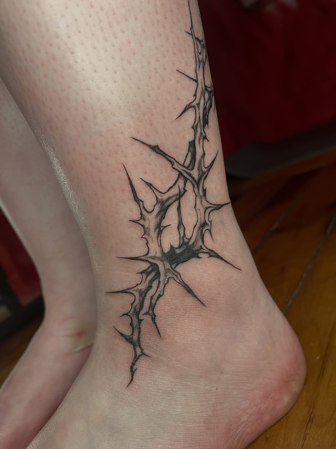 Tattoo by @zyprr_ — blackwork